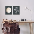 thumbnail image 2 of Stupell Industries Cute Moon Starry Night Sky I Love You Phrase , 13 x 19, Design by House Fenway, 2 of 5