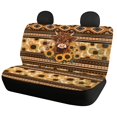 thumbnail image 5 of Uourmeti Cow Car Back Seat Cover for Men, 2 Pcs Set Car Bench Protectors Machine Washable Comfortable Bench Car Seat Covers Protectors, 5 of 7