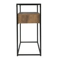 thumbnail image 3 of HomeRoots 402389 48 in. Glass Frame Console Table with Storage, Clear & Black, 3 of 3