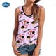 thumbnail image 3 of Camiseta sin mangas de mujer de Disney Mickey Mouse, camiseta sin mangas con cuello redondo, ropa informal de verano sin mangas para la calle, 3 of 4