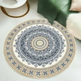 thumbnail image 2 of Round Soft Washable Area Rug – Non-Slip Fluffy Floor Carpet for Living Room, Bedroom, Nursery & Home Office – Digital Print Design, 2 of 5