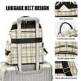 thumbnail image 4 of ALAZA Beige Checkered Womens Travel Laptop Backpack Large Daypack Ladies Shoulder Bags M, 4 of 7