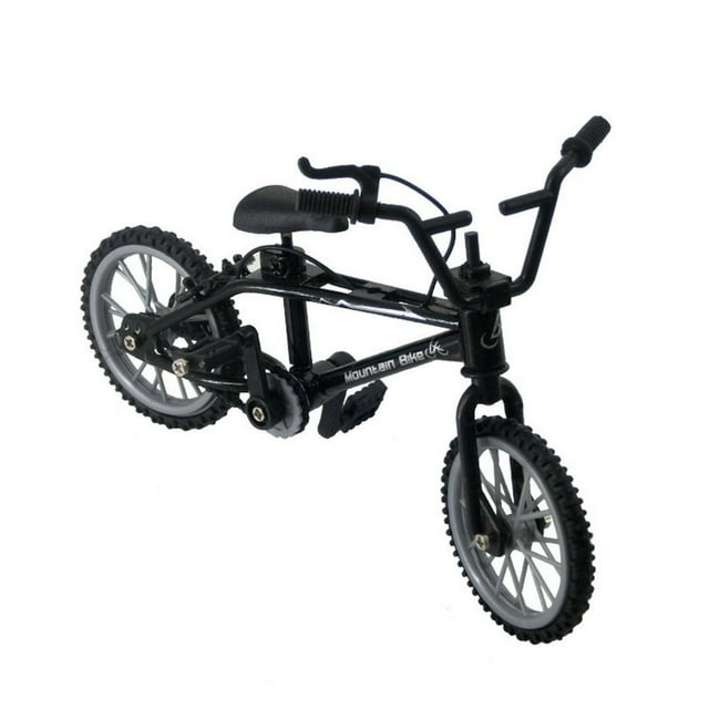 LEEYNEER Vélo Jouet Noir Bmx Mini Modèle de Bicyclette en Alliage Rétro Double Pôle