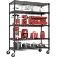thumbnail image 1 of M MZG Estantería de Garaje Estantes Anchos de Almacenamiento 5 Niveles Estantes de Metal 4000 LBS Estante de Utilidad Ajustable de Alta Resistencia Negro 23.6" D x 53.1" W x 73.6" H, 1 of 7