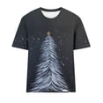 thumbnail image 4 of Fiudx Ofertas Flash Del Día Camiseta de Manga Corta con Cuello Redondo y Estampado Informal para Mujer, 4 of 4