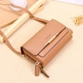 thumbnail image 3 of Bolso de cuero para mujer bolso de embrague de hombro bolso de cuero marrón Zulema embrague de hombro para mujer, 3 of 8