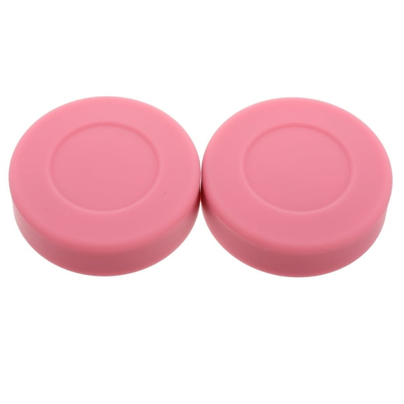 Masteelf Pink PVC Street Hockey Puck Set for Playing Stable Material Versatile Use 2 Pcs
