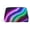 Silver, variant on Travel Makeup Bag Curved Rainbow Print Cosmetic Bag for Women, Waterproof Portable Pouch Toiletry Bag Pattern Make up Bag Gold