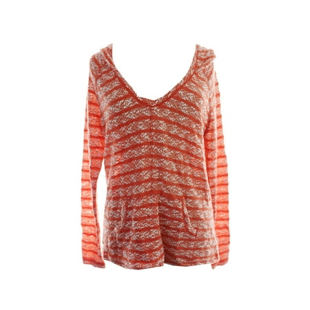 Sanctuary Orange Baja Long Sleeved Hoodie Tee L