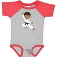 thumbnail image 3 of Inktastic African American Boy, Black Belt, Karate Pose Boys Baby Bodysuit, 3 of 5