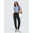 thumbnail image 3 of Pantalones Joggers CRZ YOGA de Cintura Alta 72 cm Negro XS, 3 of 8