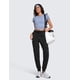 thumbnail image 3 of Pantalones Joggers CRZ YOGA de Cintura Alta 72 cm Negro XL, 3 of 8