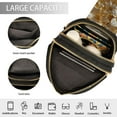 thumbnail image 4 of 3d Gold Flowers Crossbody Bags Backpack Chest Bag Shoulder Bag Waist Bag for Outdoor Travel Hiking Fitness Cycling, 4 of 7