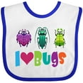 thumbnail image 3 of Inktastic I Love Bugs Boys or Girls Baby Bib, 3 of 4