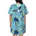 thumbnail image 3 of Lsque Flying Swallows Women's Short-Sleeved Pajama Set - 2 Piece Soft and Lightweight Sleepwear Set-X-Large, 3 of 9