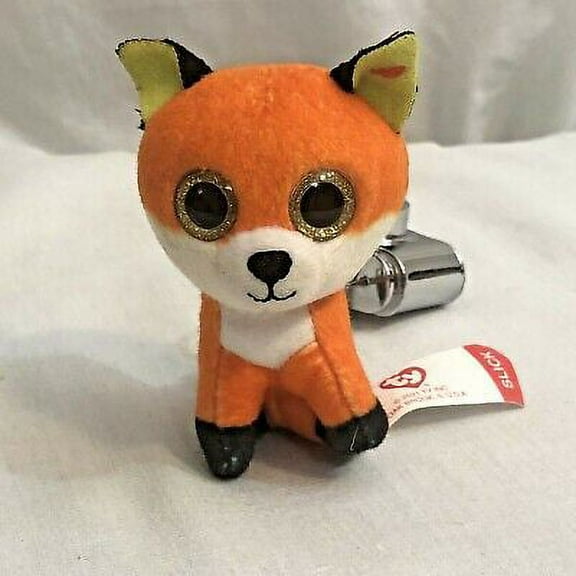 Ty Teenie Beanie Boos - Mini Teenie SLICK the Fox Orange Plush (NO TY HANG TAG)