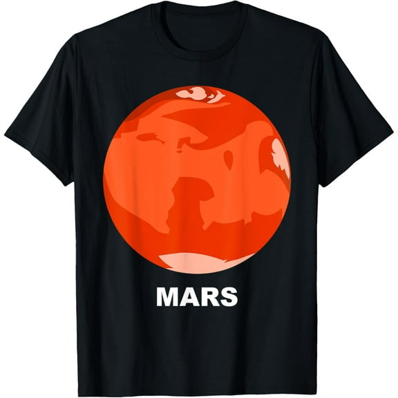 Solar System Group Costumes - Giant Planet Mars Costume T-Shirt men and women can wear, black, white, gifts