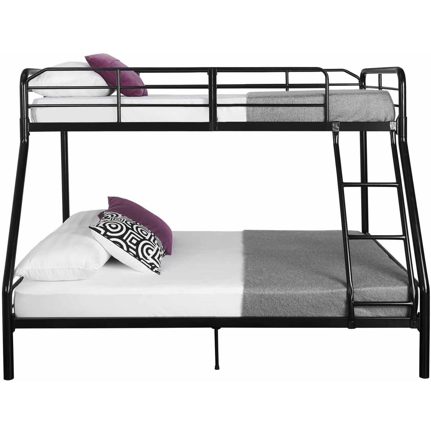 Mainstays Twin Over Full Metal Sy Bunk Bed Black
