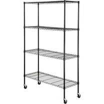 VEVOR Storage Shelving Unit Garage Storage Rack 4-Tier Adjustable 700 lbs Load, Heavy Duty Garage Shelves Metal Organizer Wire Rack