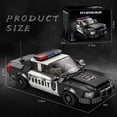thumbnail image 5 of Speed Champions Style Police Car Building Blocks Kit, Compatible with Major Brick Brands, Adult DIY Vehicle Model Set, 404 Pieces, 5 of 8