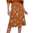 thumbnail image 4 of Moomaya Jupe Imprimée pour Femmes en Poly Spandex Tenue Décontractée Jupe d'Été pour Filles, 4 of 5