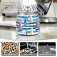 thumbnail image 6 of Yayeee Ashtray with Lid for Cigarette Smokeless Stainless Steel Home Ash Holder, Green Sailboats, 6 of 7