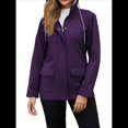 thumbnail image 3 of Chaqueta Impermeable para Mujer, Cortavientos con Capucha, Ideal para Senderismo, Viajes y Actividades Al Aire Libre. Oscuro L, 3 of 7