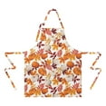 thumbnail image 2 of Fall Pumpkins Leaves Pattern Apron-Garden Aprons for Women with Pockets-Cotton Linen Waterproof Kitchen Cooking Gardening Aprons Adjustable for Kitchen,Cooking,BBQ and Salon 33"x27", 2 of 7