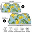 thumbnail image 3 of Balery Lemon Windshield Sun Shade, Car Front Window Sunshade Cover ,Automotive Interior Portected Blocks Uv Rays For Car Pickup Truck Suv Accessories- Small, 3 of 7
