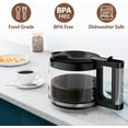 thumbnail image 3 of 10-Cup Coffee Pot Replacement for De'Longhi COM532M 3066 3067 3093 3094 3111 3112 KF140 KF863 & BCO Series, Glass Carafe Compatible with De'Longhi Coffee Maker Espresso Machine, 3 of 5