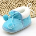 thumbnail image 6 of Lovebay Newborn Baby Girl Warm Winter Slippers Snow Boots Toddler Soft Sole Anti-Slip Infant Prewalker Nursling Crib Shoes Blue 12-18 Months, 6 of 10