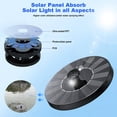 thumbnail image 6 of Qunler Solar Fountain, Floating Solar Powered Water Fountain Pump for Bird Bath, Garden, Pond, Pool, Outdoor, 6 of 11