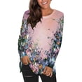 thumbnail image 1 of Tops de Mujer Camisas de Manga Larga Moda de Otoño Blusa de Camiseta Informal Con Estampado de Cuello Redondo Odeerbi ODB149255, 1 of 5