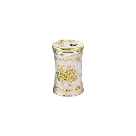 

Toothpick Holder For Kitchen Restaurant Metal Dispenser With Lid Home Decoration