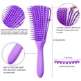 thumbnail image 2 of 2 Pieces Detangling Brush for Afro America/African Hair Textured 3a to 4c Kinky Wavy/Curly/Coily/Wet/Dry/Oil/Thick/Long Hair, Knots Detangler Easy to Clean (Black, Green), 2 of 4