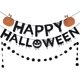 thumbnail image 1 of Pancarta de calabaza feliz Halloween con purpurina negra y guirnalda de puntos circulares de Halloween, decoraciones de fiesta de Halloween, decoraciones de calabaza de Halloween, decoraciones de fel, 1 of 5