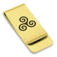 thumbnail image 1 of Stainless Steel Celtic Spiral Knot Classic Slim Money Clip Credit Card Holder, 1 of 2
