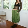 thumbnail image 2 of Basic Shirt for Women  Crop Lace Tops with V Neck and Long Sleeves, 2 of 9