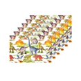 thumbnail image 4 of MKHERT Cute Dinosaurs Watercolor Animal Placemats Table Mats for Dining Room Kitchen Table Decoration 12x18 inch,Set of 6, 4 of 4