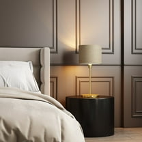 Ozarke Chloe Organic Modern Table Lamp, Warm 3000K - Beige