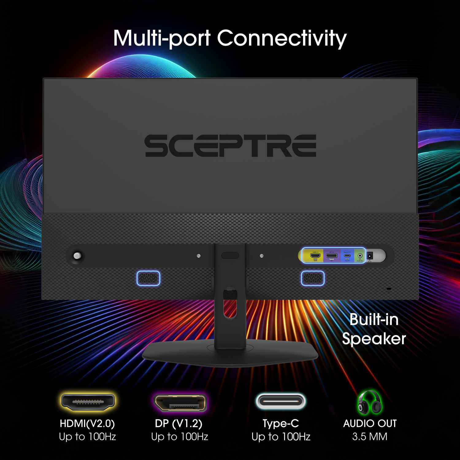 Sceptre New IPS 27-inch Gaming Monitor 100Hz D HDMI Build-in Speakers 2026