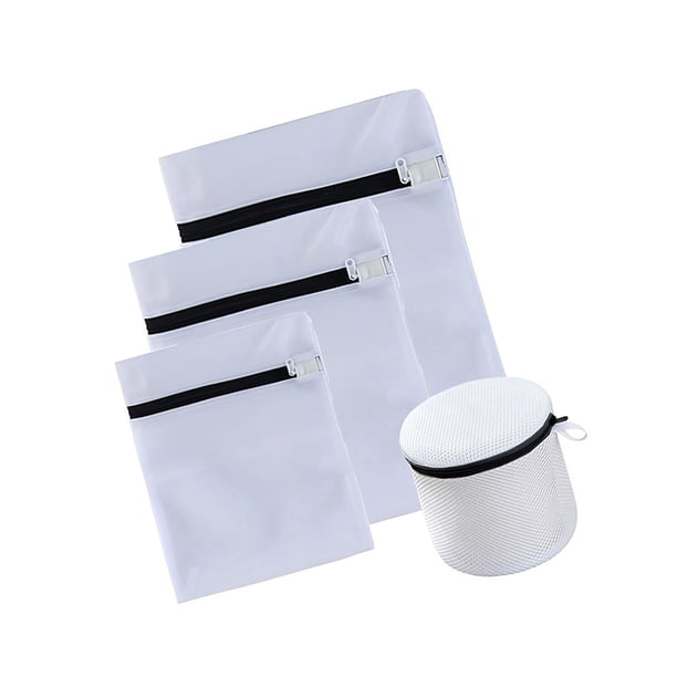 Yuarrent 4 bolsas de ropa sucia, clasificación plegable, organizador de ropa fina, bolsillo de red de protección, suministros de doméstico Almacenamiento y organización del hogar Yuarrent HA013191-00