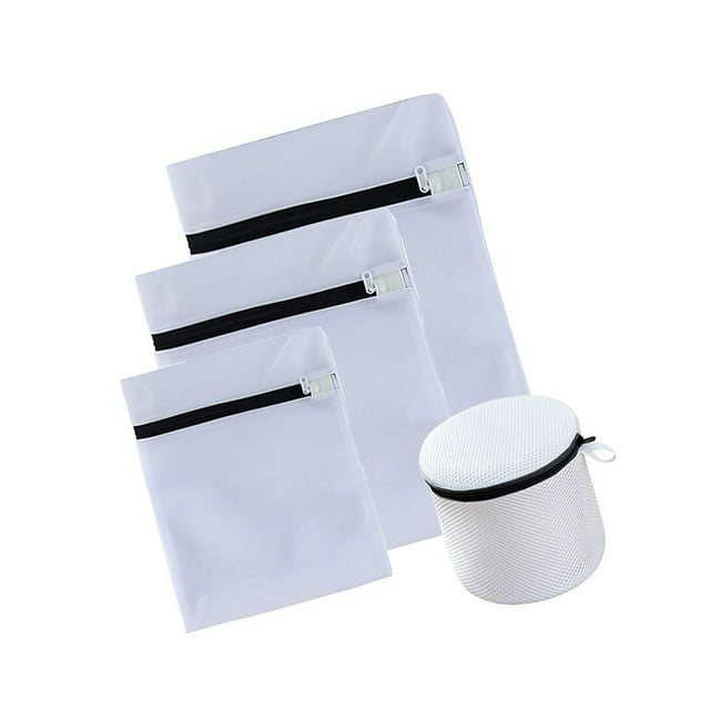 Yuarrent 4 bolsas de ropa sucia, clasificación plegable, organizador de ropa fina, bolsillo de red de protección, suministros de doméstico Almacenamiento y organización del hogar Yuarrent HA013191-00