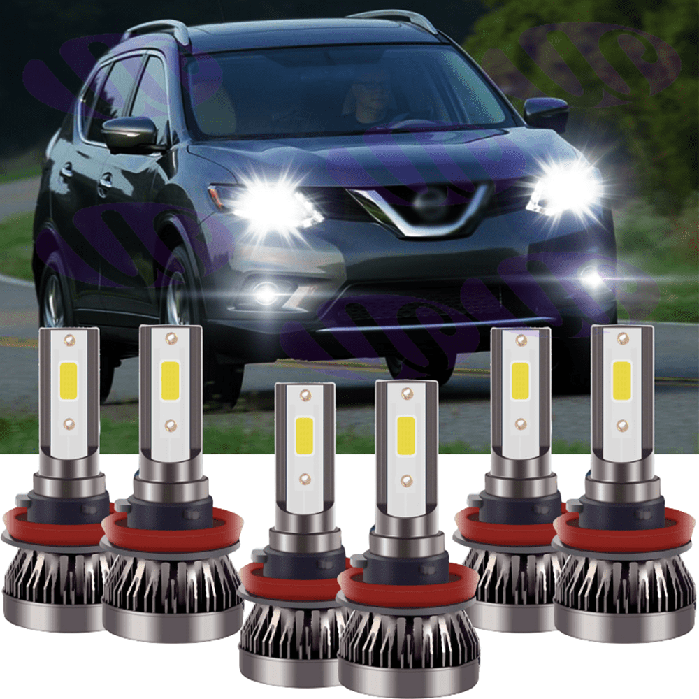 Protekz LED Headlight Kit for 2014-2016 Nissan ROGUE H11 6000K Low Beam 