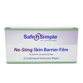 thumbnail image 4 of Safe N Simple No-Sting Skin Barrier Wipe Sterile 25 per Box SNS80725, 4 of 9