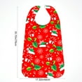 thumbnail image 3 of Axiiglly Adult Bibs with Crumb Catcher for Eating, Washable Clothing Protector Reusable Waterproof Large Feeding Adult Bibs for Men Women Elderly Senior, Red, 3 of 7