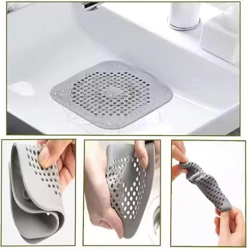 thumbnail image 3 of Juego de Filtros de Drenaje de Silicona de 3 Piezas Atrapapolvo para Ducha, Cubierta de Drenaje de Baño, Cubierta de Drenaje de Cocina, 3 of 4