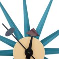thumbnail image 6 of HomeStock Art Nouveau Allure Metal Colorful Star Silent Non-Ticking Wall Clock (Blue) - 19"W x 19"H, Hanging Feature, Analog Display Type, Battery Powered Power Source, 6 of 9