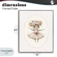 thumbnail image 4 of Stupell Industries Cottage Nursery Ballerina Mouse Striped Gray Framed Giclee Art, 16 x 20, by LSR Design Studio, 4 of 8