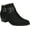 Black Eco Microsuede, variant on Women's Life Stride Ally Ankle Bootie Black Nashville Lincoln Polyurethane 9.5 W